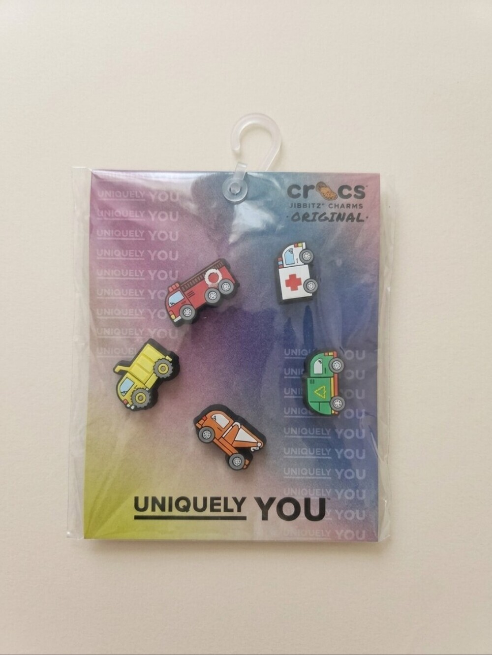 BNWT Crocs Jibbitz Charms Tiny Vehicles 5-Pack Cute Trucks Shoe Accessories